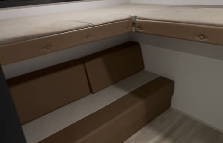 Bunk room couch converts to queen size bed