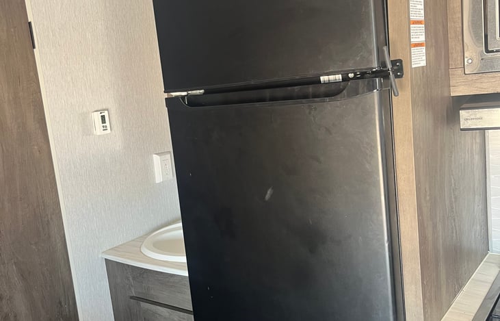 Refrigerator and freezer.