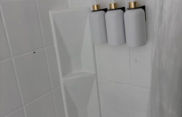 Shampoo, conditioner, and body soap all included with your stay.