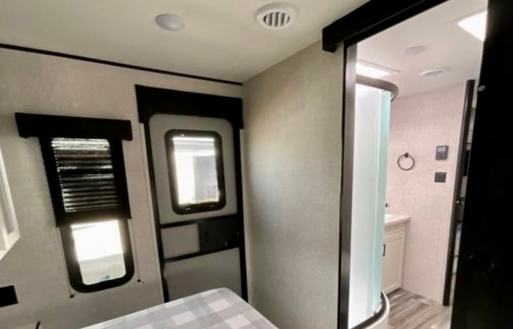 Bedroom exterior door