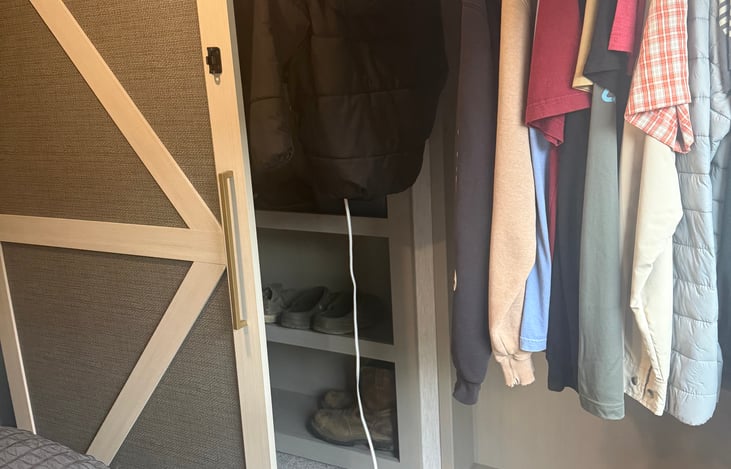 Owners remove personal items before delivery