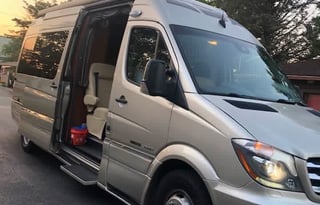 Mama Drives Pets in her Mercedes Motorhome