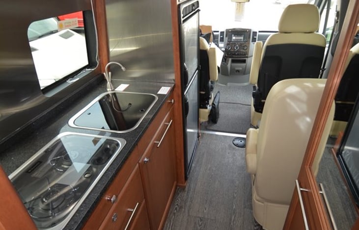 Walkthrough cabin for access while driving.