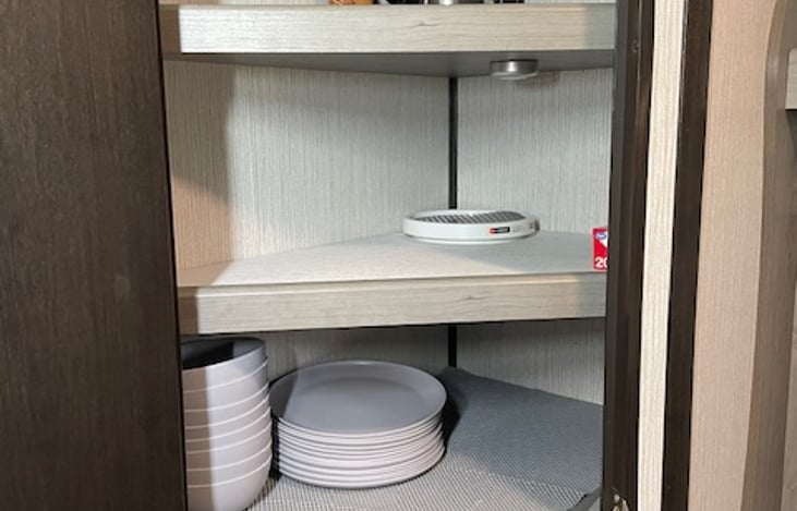 Plates, bowls, cups, utensils, and kitchen basics are all provided including a coffee pot, french press, toaster pots & pans, etc.