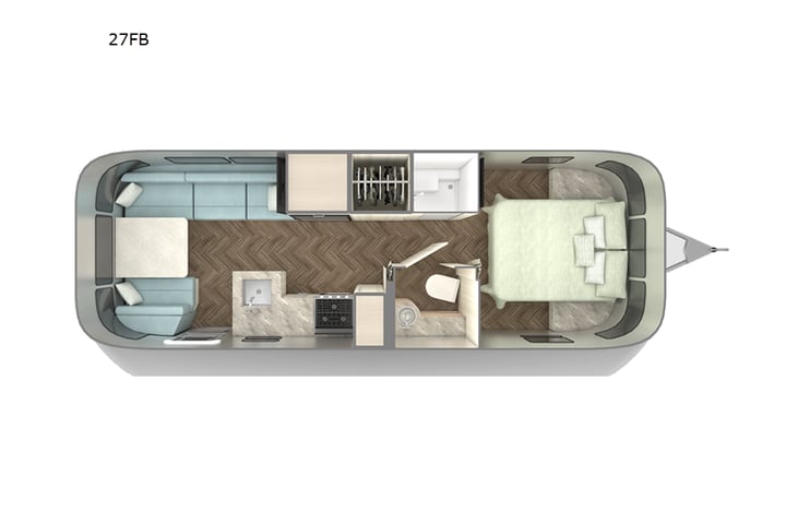 Representative floor plan provided by a trusted RVshare partner.