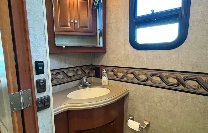 passenger side vanity