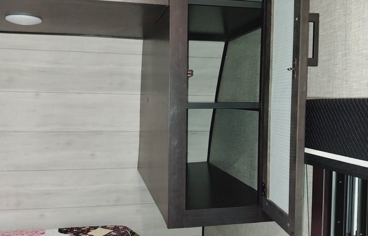 More storage in master room.