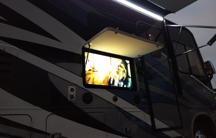 Watching Star Wars with the kids on a beautiful Florida Keys evening.