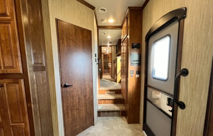 Entrance in to Camper