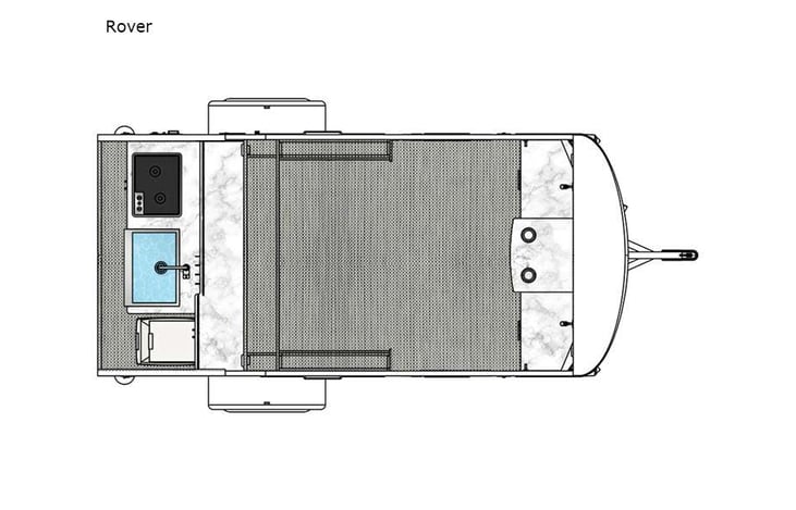 Representative floor plan provided by a trusted RVshare partner.