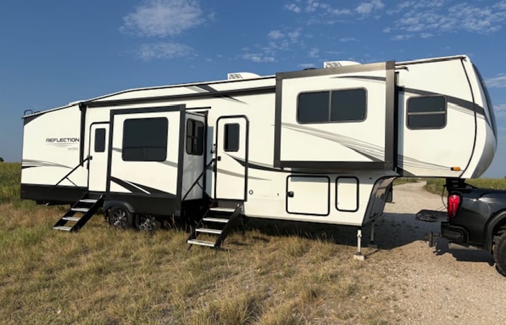 This RV stretches out with five slides giving more room to relax and gather.
