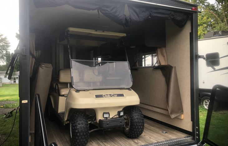 Golf cart double seat