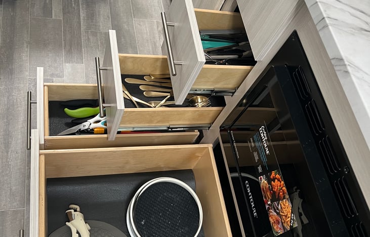 Fully stocked kitchen