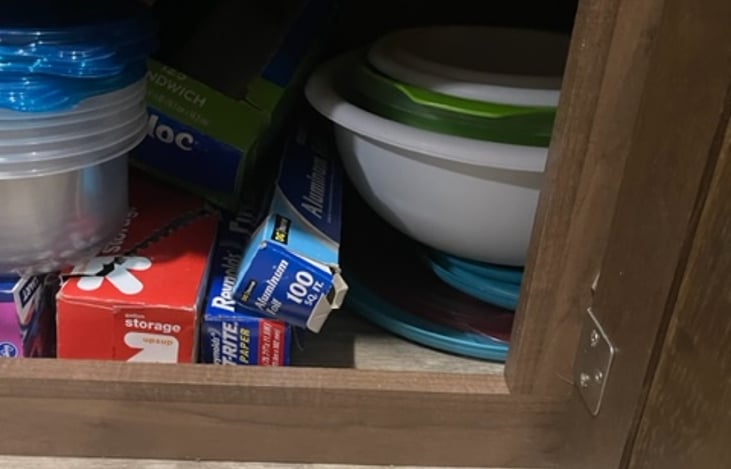 Baggies/Foil storage containers and bowl for prepping