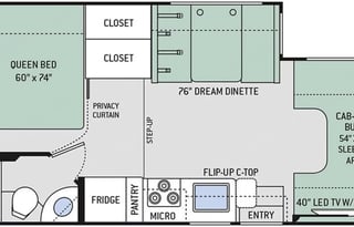 Compact Class C- Sleeps 6  - 2019 Coachmen Freedom