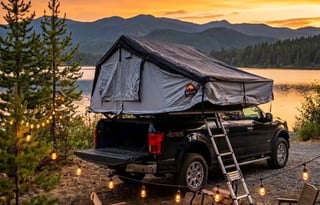 Summit & Sleep: 4x4 F150 with Rooftop Suite