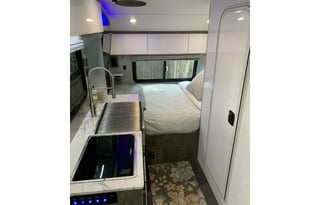 Comfortable camper with amazing views.