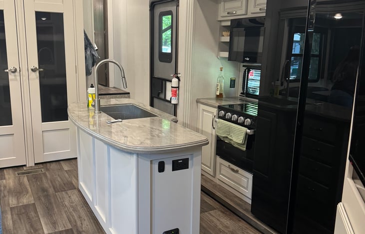 Full size pantry, along with multiple outlets