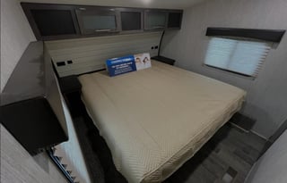 Kayla and Justin's King bed camper