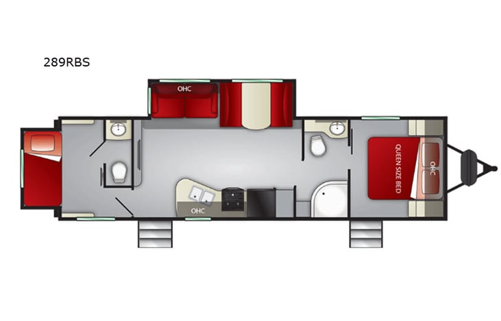 Representative floor plan provided by a trusted RVshare partner.
