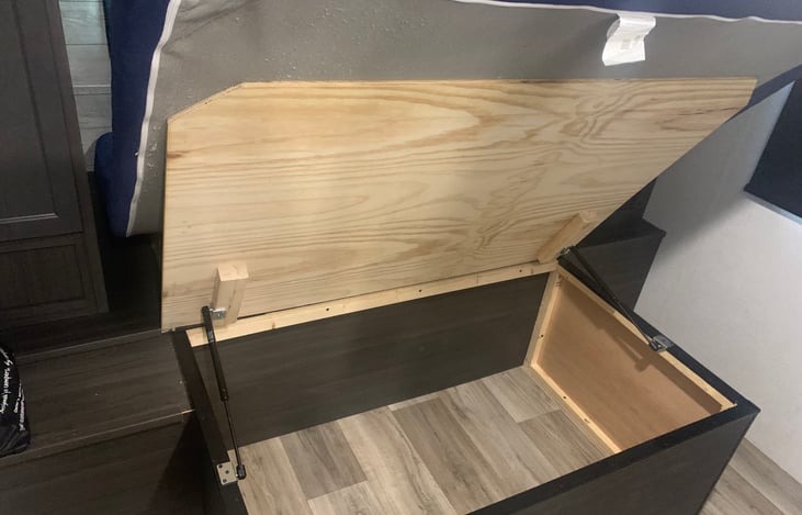 Under the bed storage holds everything you need