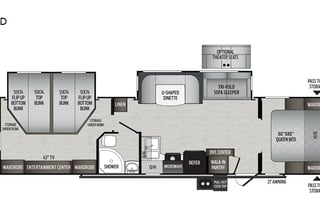 2021 Keystone RV Passport 3400QD GT Series