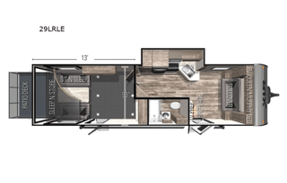 2022 Toyhauler with 13 foot garage