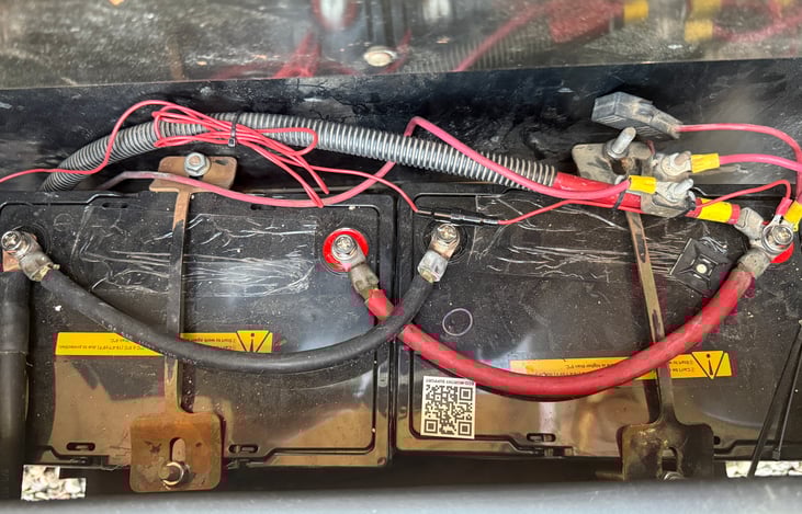 Upgraded 200Ah LiFePO4 battery setup—reliable, long-lasting power for off-grid adventures ⚡🔋🚐