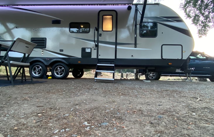 Nice evening view with set up