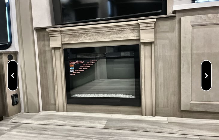 Fireplace in living room