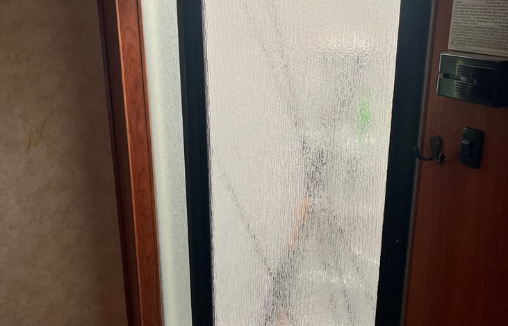 Fishing poles in the shower as we don't use it. Will remove them if needed