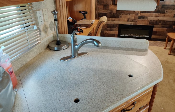corian courtertops double sinks