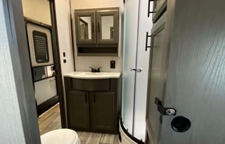 set up and deliver kid friendly toy hauler