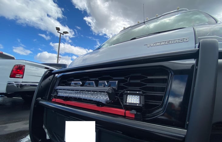 bumper guard grill and LED light bar