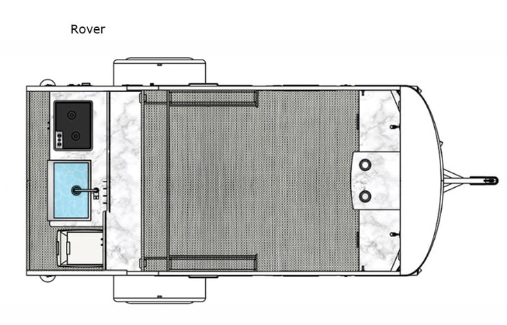 Representative floor plan provided by a trusted RVshare partner.