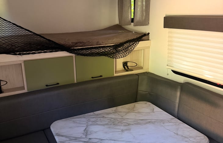 Dinette turns into a bed