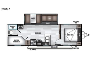 2019 Forest River RV Salem 26DBLE