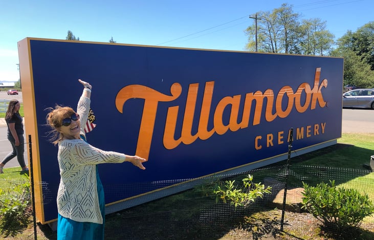Take the tour in Tillamook Oregon. The tour features views of the process of making yummy ice cream!