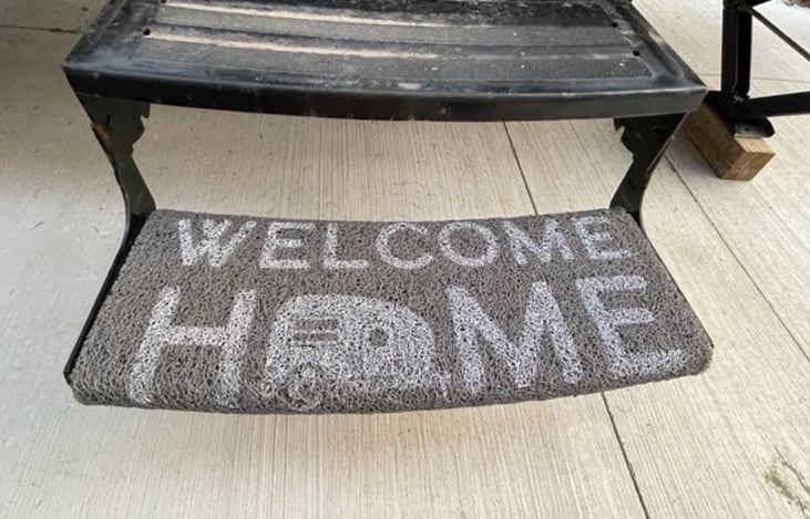 Welcome to your home in nature with the family! Also great for cleaning your feet :)