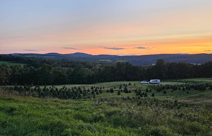 Harvest Hosts location in NE Kingdom, VT.