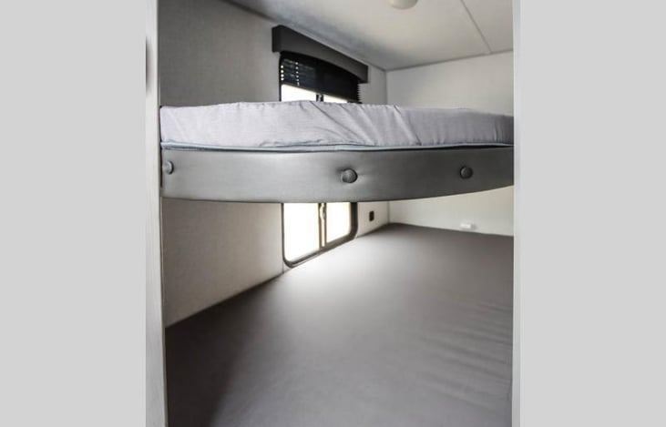 Bunk bed with double-sized matresses