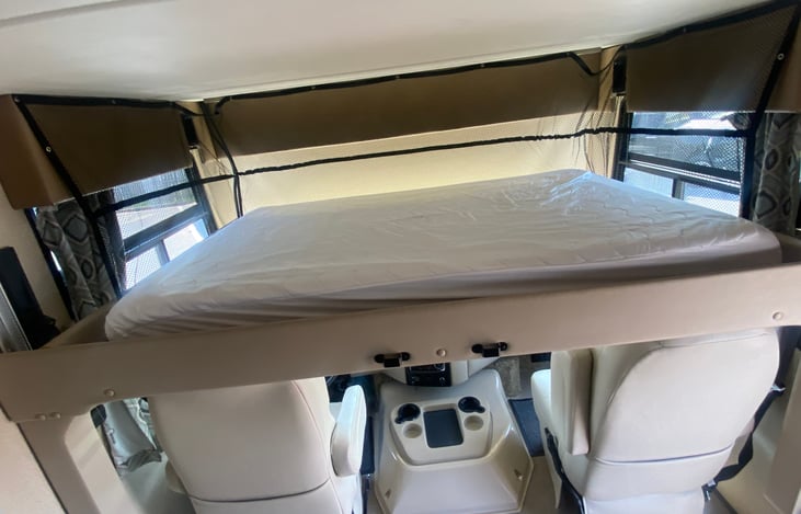 Overhead bed with upgraded mattress-very comfortable