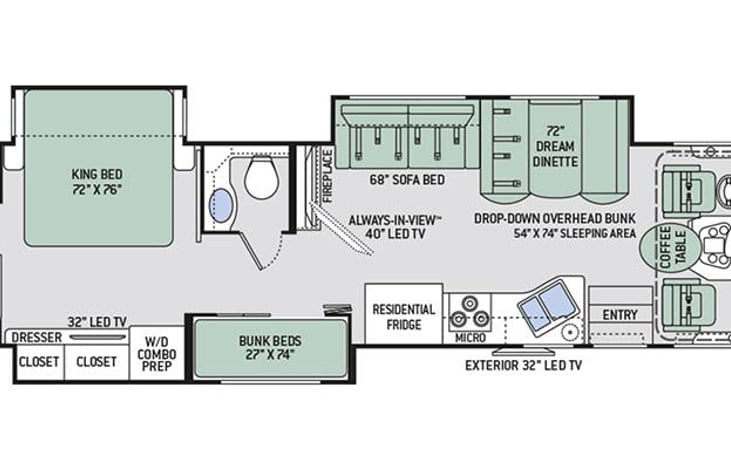 Interior layout