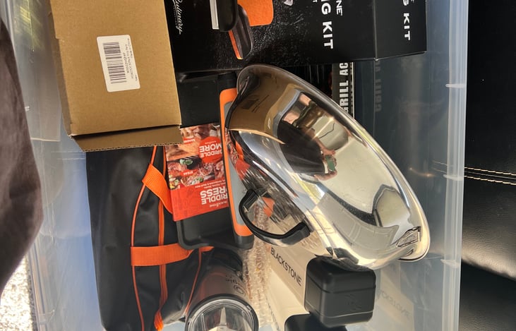 Grilling accessories. Do not have a grill, must bring your own.