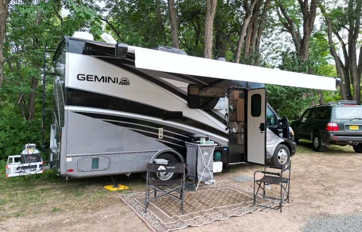 Great for camping and relaxing. An easy set up with lots of coverage from the sun with the awning.