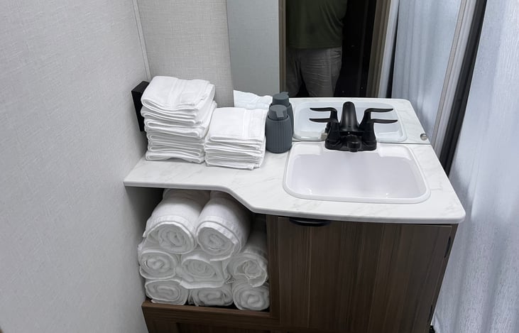 Stocked with 8 sets of towels for use during your stay.