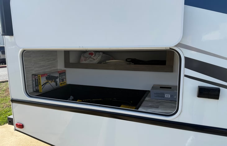 Outside storage compartment