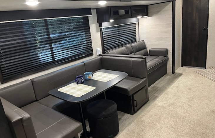 Both couches can turn into beds