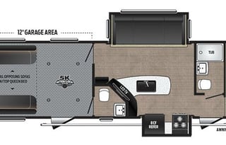 Bumper pull toy hauler