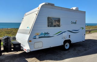 Cabana in the Oasis- Hybrid Tent Travel Trailer